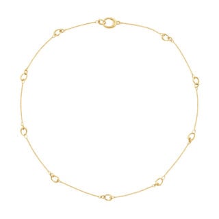 Georg Jensen Offspring Interlinked Necklace, small in 18 kt yellow gold | Kneen & Co