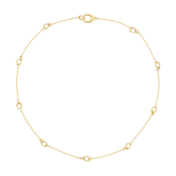 Georg Jensen Offspring Interlinked Necklace, small in 18 kt yellow gold | Kneen & Co