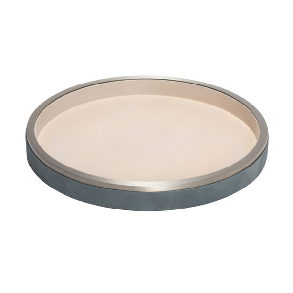 GB-RIVIERE-GV-ROUND-1-Dama-Leather-Wood-ROUND-Tray-Ashwood-SM-CUTOUT02-1200x1200-100KB Riviere Dama Leather Round Tray | Kneen & Co