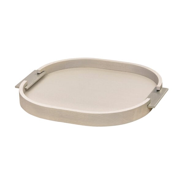 Riviere Dama Leather Rounded Tray | Kneen & Co