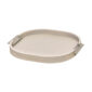 Riviere Dama Leather Rounded Tray | Kneen & Co
