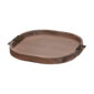 Riviere Dama Leather Rounded Tray | Kneen & Co