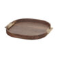 Riviere Dama Leather Rounded Tray | Kneen & Co