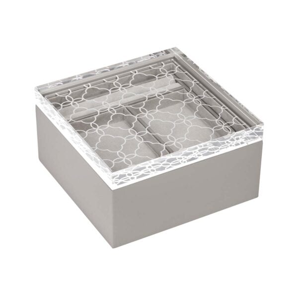 GB-RIVIERE-JB-CF-Iris-JewelleryBox-wRemovable-TrayLeather-SuedeLining-FloralLid-GREY-CUTOUT01-1200x1200-100KB Riviere Iris Leather Jewelry Box | Kneen & Co