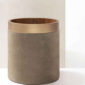 Riviere Dama Leather Waste Bin | Kneen & Co