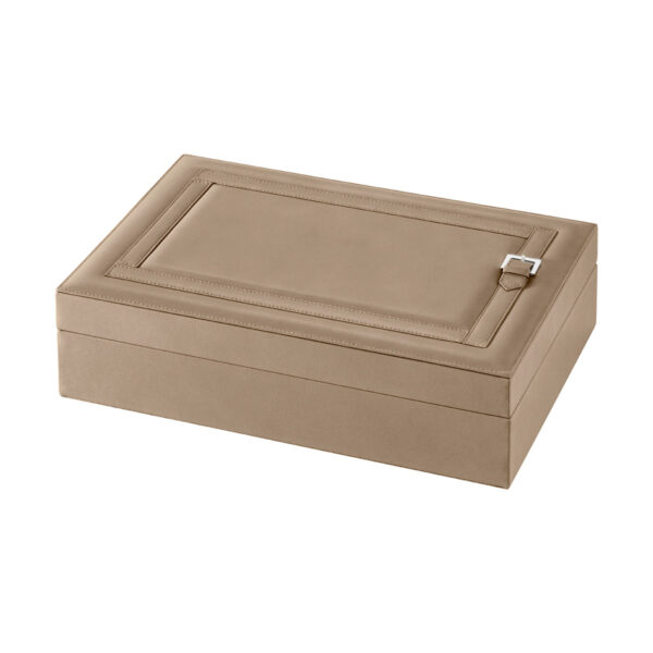 GB-Riviere-BX-BL-GL-Mila-Glasses-Box-w-Belt-Suede-Lining-CUTOUT--TAUPE-1200x1200-100KB Riviere Mila Leather Glasses Box | Kneen & Co