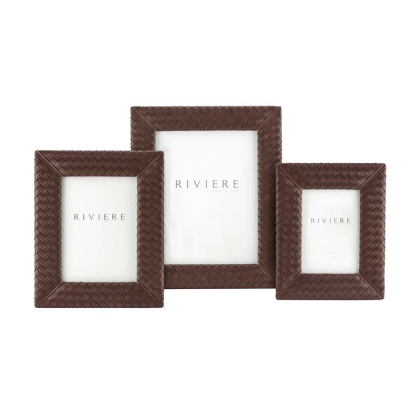 Riviere Nora Leather Picture Frame | Kneen & Co