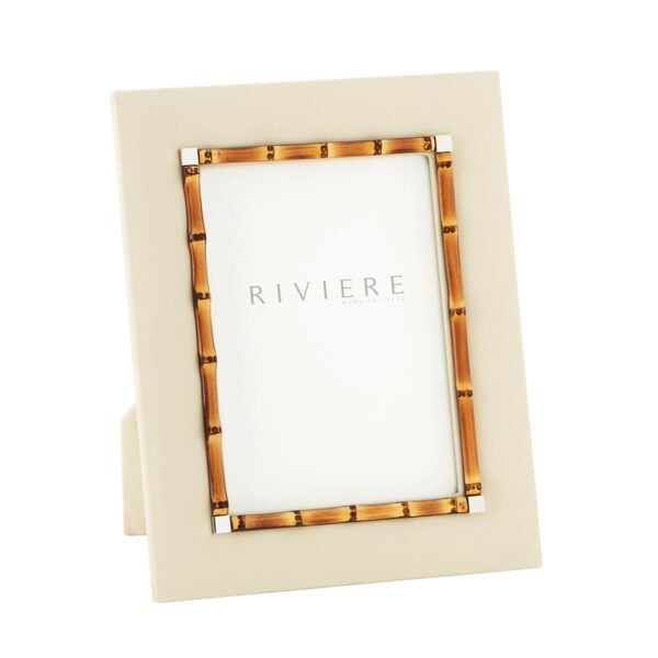 GB-Riviere-F2-BB-Bice-PictureFrame-Trim-BAMBOO-Detail-CHROME-MED-IVORY-CUTOUT02-1200x1200-100KB Riviere Bice Leather Picture Frame | Kneen & Co