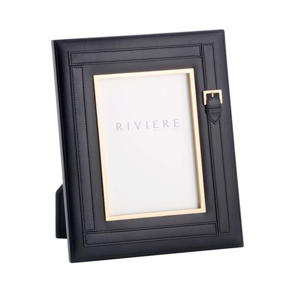 GB-Riviere-F2-BL-Mila-PictureFrame-WithBelt-GOLD-MED-BLACK-CUTOUT01-1200x1200-100KB