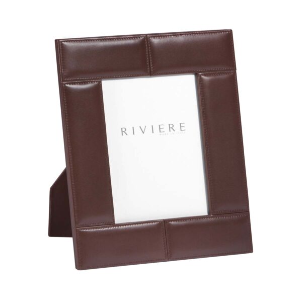 Riviere Eva Classic Leather Picture Frame | Kneen & Co