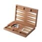 Riviere Eva Handwoven Leather Backgammon Set | Kneen & Co