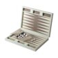 Riviere Eva Diamonds Leather Backgammon Set | Kneen & Co