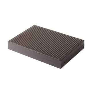 Riviere Eva Lines Leather Backgammon Set | Kneen & Co