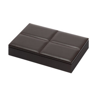Riviere Eva Classic Leather Domino Set | Kneen & Co