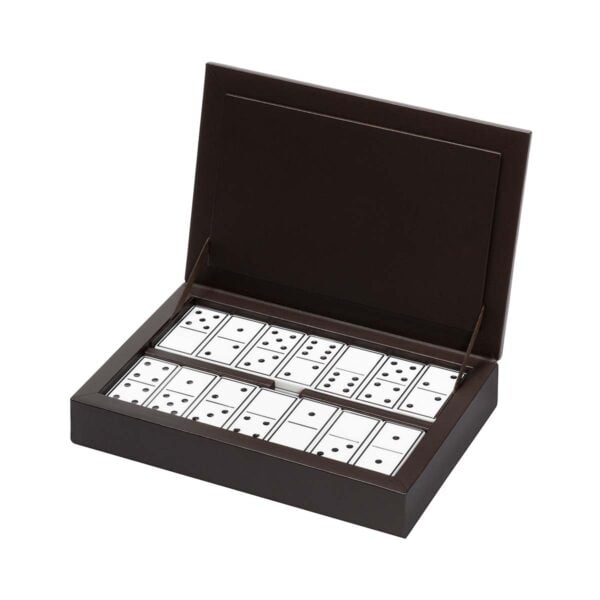 Riviere Eva Classic Leather Domino Set | Kneen & Co