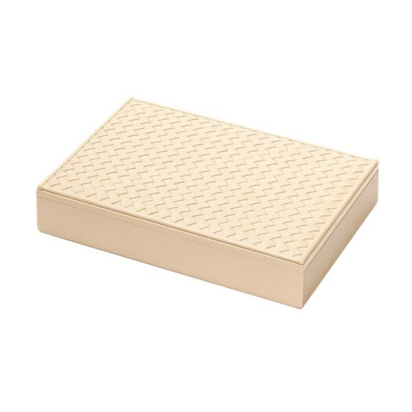 Riviere Eva Handwoven Leather Domino Set | Kneen & Co