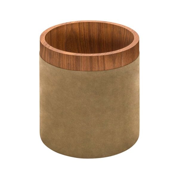 Riviere Dama Leather Waste Bin | Kneen & Co