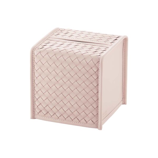 Riviere Elba Handwoven Leather Tissue Holder | Kneen & Co