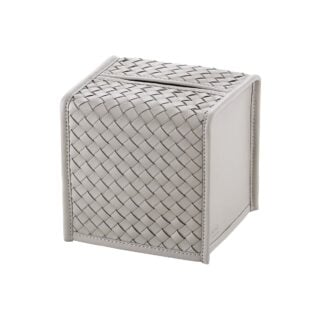 Riviere Elba Handwoven Leather Tissue Holder | Kneen & Co