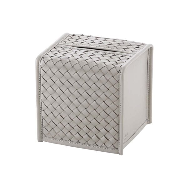 Riviere Elba Handwoven Leather Tissue Holder | Kneen & Co