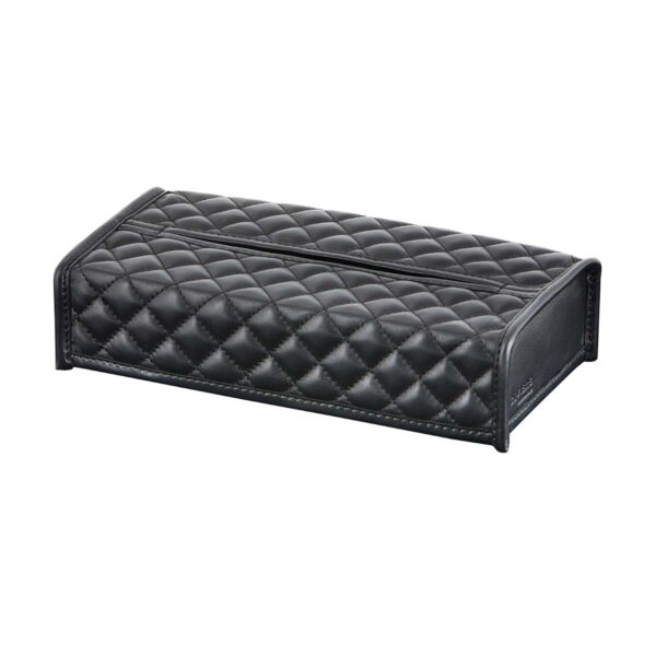 GB-Riviere-PC-PT-rec-Elba-DiamndsRectangular-TissueHolder-QuiltedPadded-BLK-CUTOUT01-1200x1200-100KB Riviere Elba Diamonds Leather Tissue Holder | Kneen & Co