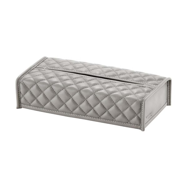 GB-Riviere-PC-PT-rec-Elba-DiamndsRectangular-TissueHolder-QuiltedPadded-GREY-CUTOUT01-1200x1200-100KB Riviere Elba Diamonds Leather Tissue Holder | Kneen & Co