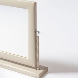 Riviere Vieste Leather Mirror | Kneen & Co