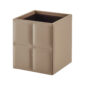 Riviere Ivo Classic Leather Waste Bin | Kneen & Co
