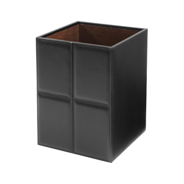Riviere Ivo Classic Leather Waste Bin | Kneen & Co