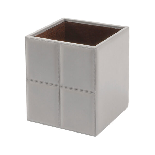 Riviere Ivo Classic Leather Waste Bin | Kneen & Co