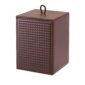 Riviere Ivo Handwoven Leather Waste Bin | Kneen & Co