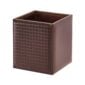Riviere Ivo Handwoven Leather Waste Bin | Kneen & Co