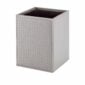 Riviere Ivo Handwoven Leather Waste Bin | Kneen & Co
