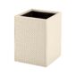 Riviere Ivo Handwoven Leather Waste Bin | Kneen & Co