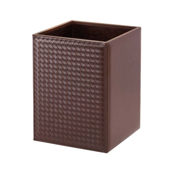 GB-Riviere-WB-INT-lgWaste-Basket-Quilted-Leather-LG-OPEN-CUTOUT-MOKA-1200x1200-100KB Riviere Ivo Handwoven Leather Waste Bin | Kneen & Co