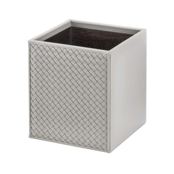 GB-Riviere-WB-INT-sm-Ivo-HandwovenBin-SM-GREY-CUTOUT01-1200x1200-100KB Riviere Ivo Handwoven Leather Waste Bin | Kneen & Co