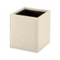 Riviere Ivo Handwoven Leather Waste Bin | Kneen & Co