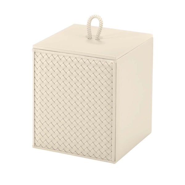 GB-Riviere-WB-INT-sm-LID-WB-sm-Ivo-HandwovenBin-SM-IVORY-CUTOUT01-1200x1200-100KB Riviere Ivo Handwoven Leather Waste Bin | Kneen & Co