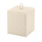 Riviere Ivo Handwoven Leather Waste Bin | Kneen & Co