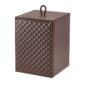 Riviere Ivo Diamonds Leather Waste Bin | Kneen & Co