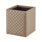 Riviere Ivo Diamonds Leather Waste Bin | Kneen & Co