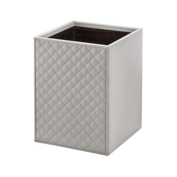 GB-Riviere-WB-PT-lg-Ivo-DiamondsBin-LG-GREY-CUTOUT01-1200x1200-100KB Riviere Ivo Diamonds Leather Waste Bin | Kneen & Co