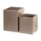 Riviere Ivo Diamonds Leather Waste Bin | Kneen & Co
