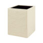 Riviere Ivo Lines Leather Waste Bin | Kneen & Co