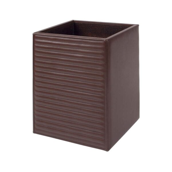 GB-Riviere-WB-TC-lgWaste-Basket-Quilted-Stripped-SM-Leather-OPEN-CUTOUT-MOKA-1200x1200-100KB Riviere Ivo Lines Leather Waste Bin | Kneen & Co