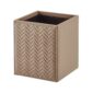 Riviere Ivo Herringbone Leather Waste Bin | Kneen & Co