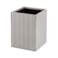 Riviere Ivo Herringbone Leather Waste Bin | Kneen & Co