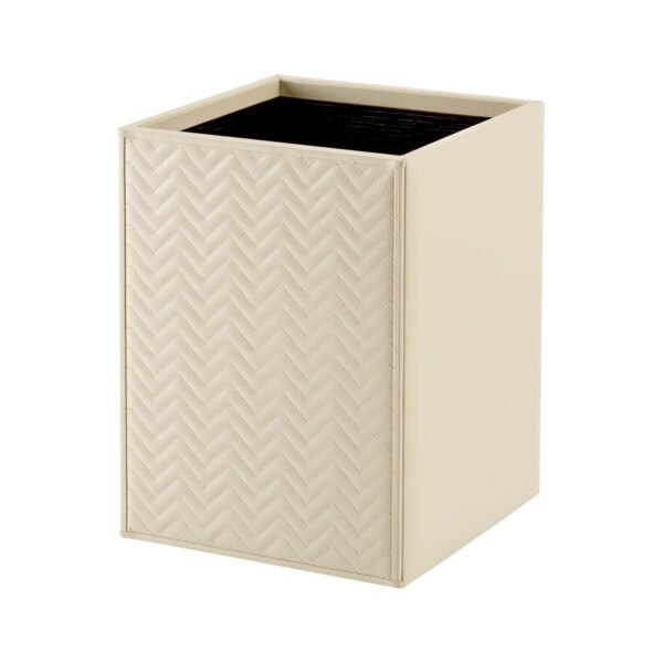 GB-Riviere-WB-TS-lg-Ivo-HerringboneBin-LG-IVORY-CUTOUT01-1200x1200-100KB Riviere Ivo Herringbone Leather Waste Bin | Kneen & Co