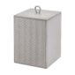 Riviere Ivo Herringbone Leather Waste Bin | Kneen & Co