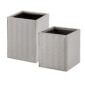 Riviere Ivo Herringbone Leather Waste Bin | Kneen & Co